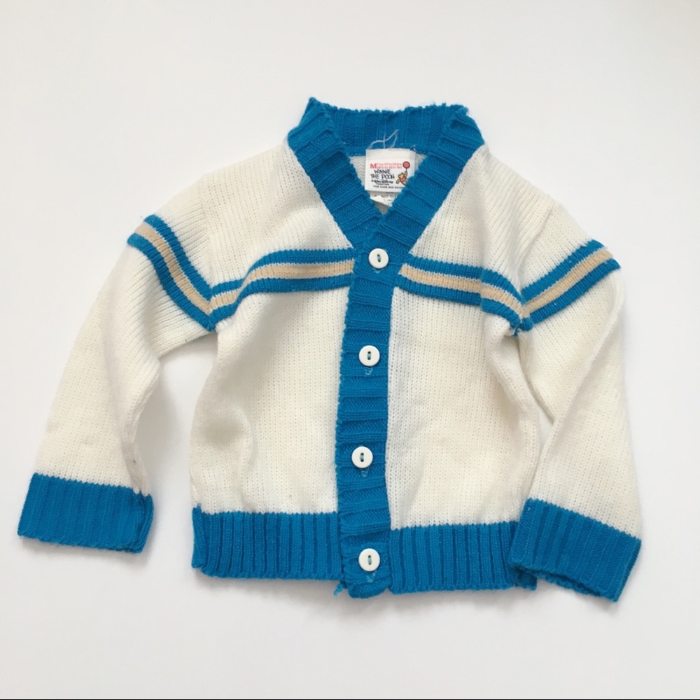 Vintage toddler boy knit cardigan💞